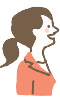 30代女性卒業生のイラスト