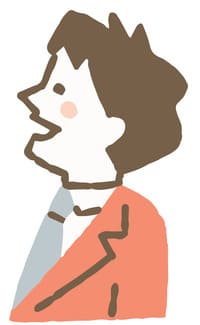 20代男性卒業生のイラスト